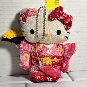 Pink and Red Kimono Plush hello kitty